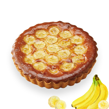 バナナのチョコタルト