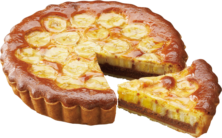 バナナのチョコタルト